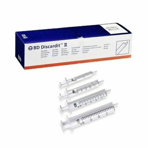 BD Discardit II Syringe With Needle 2ml 24G x 1Inch  Box Of 100