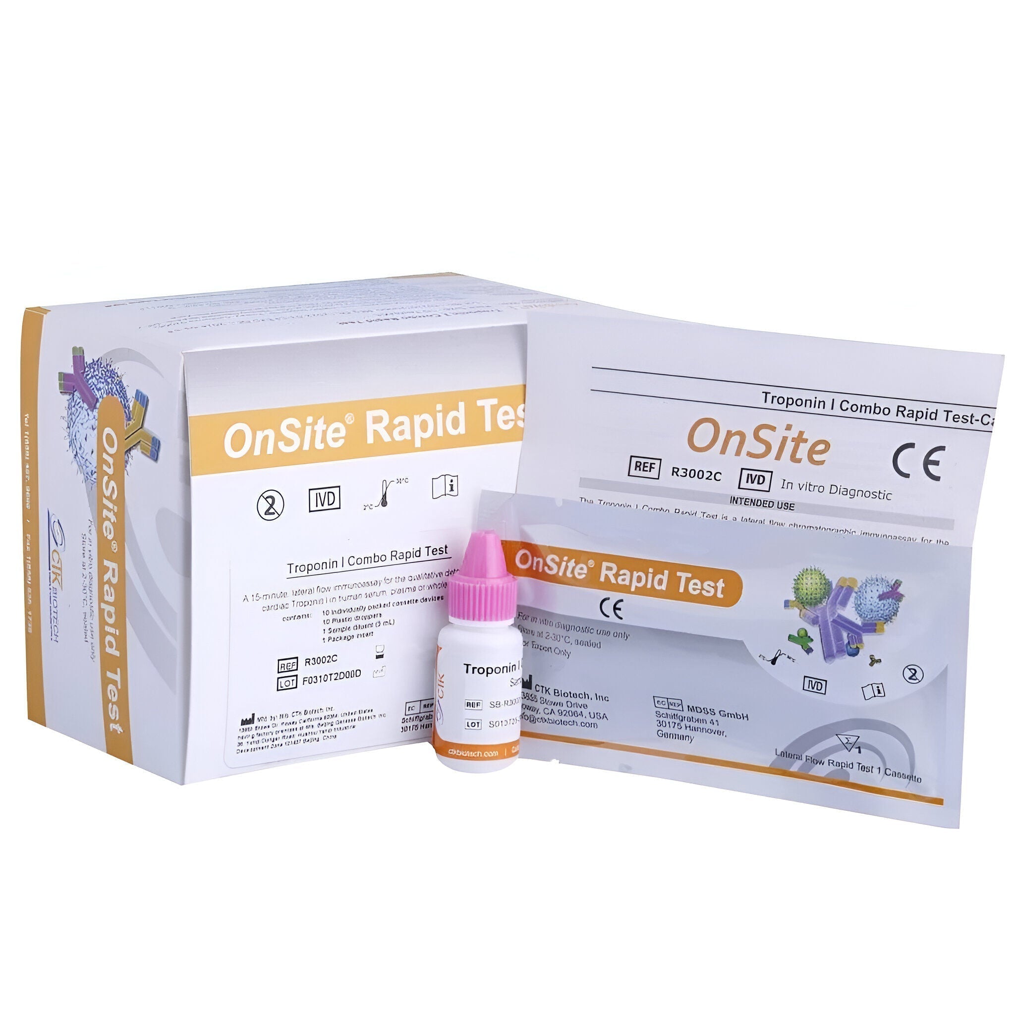 CTK Troponin I Combo Rapid Card - Pack 10 Test (R3002C)