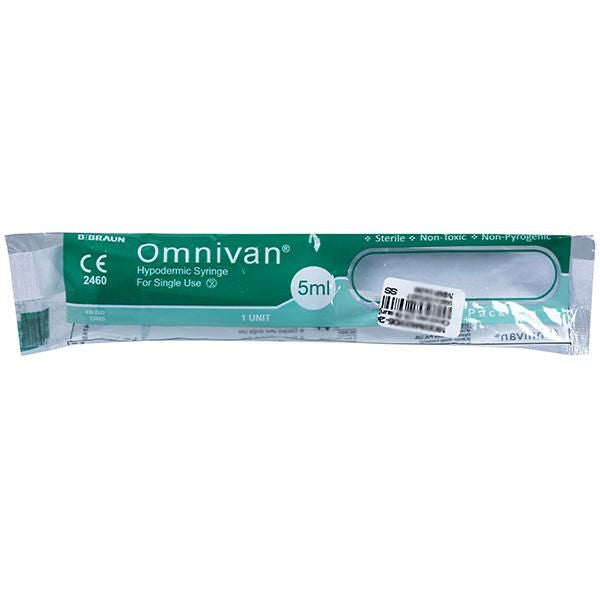 2 x  B Braun Omnivan 5ml Duo Syringe with Needle - 23G x 1Inch Pack of 75 (4750523-IN-OYS)